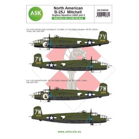   ASK decal 1:48 B-25J Mitchell part 4 - US Dogface Sq. ”Super Unit Ration K”, Mediterranean a.