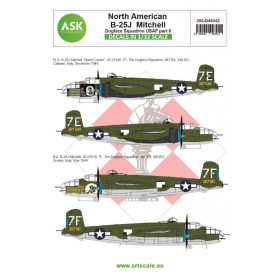   ASK decal 1:48 B-25J Mitchell part 6 - US Dogface Squadron ”Watch Copier” & ”Willie”, Mediterranean area