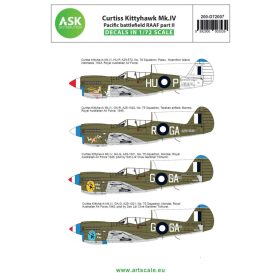   ASK decal 1:72 Curtiss Kittyhawk Mk.IV Pacific battlefield RAAF part II