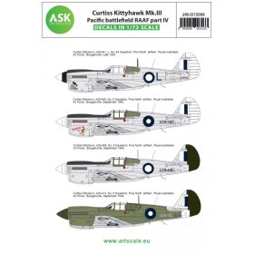   ASK decal 1:72 Curtiss Kittyhawk Mk.III Pacific battlefield RAAF part IV