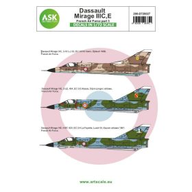 ASK decal 1:72 Mirage IIIC/E French Air Force part 3