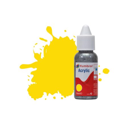 Humbrol Acrylic - Yellow - Gloss (69) 14ml (DB0069)