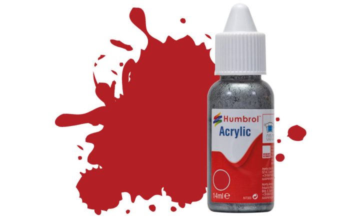 Humbrol Humbrol Acrylic - Insignia Red Matt (153) 14ml (DB0153)