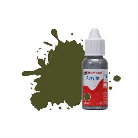Humbrol Acrylic - Matt Olive Drab - Matt (155) 14ml (DB0155)