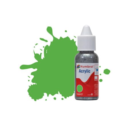 Humbrol Acrylic - Fluorescent Signal Green Gloss (208) 14ml (DB0208)