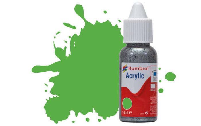 Humbrol Humbrol Acrylic - Fluorescent Signal Green Gloss (208) 14ml (DB0208)
