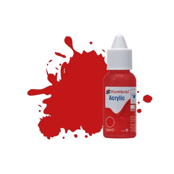 Humbrol Humbrol Acrylic - Italian Red Gloss (220) 14ml (DB0220)