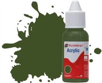 Humbrol Humbrol Acrylic - 242 RLM 71 Dunkelgrun Matt 14ml (DB0242)