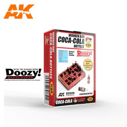 AK Interactive 1940-1980's Wooden Box Coca-Cola Bottles