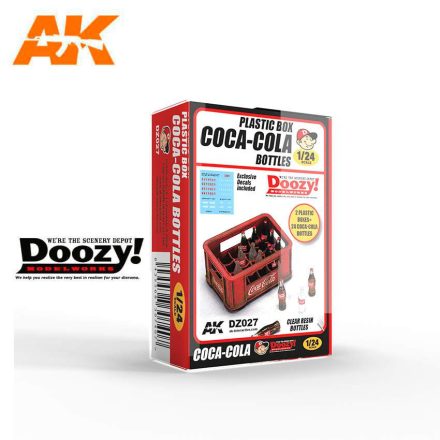 AK Interactive 1940-1980's Plastic Box Coca-Cola Bottles