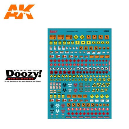 AK Interactive Accesories - FUEL SIGNS DECALS 1:24