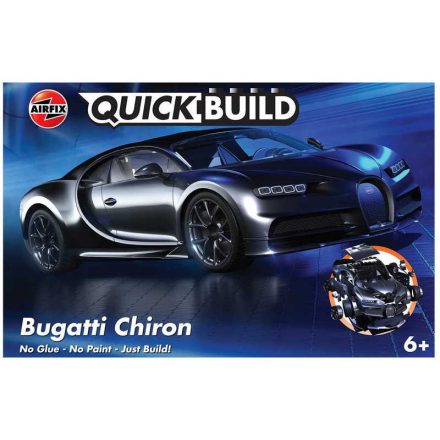 Airfix - QUICKBUILD Bugatti Chiron - Black (J6025)