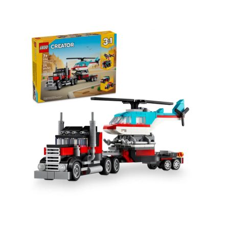 LEGO® Platós teherautó és helikopter