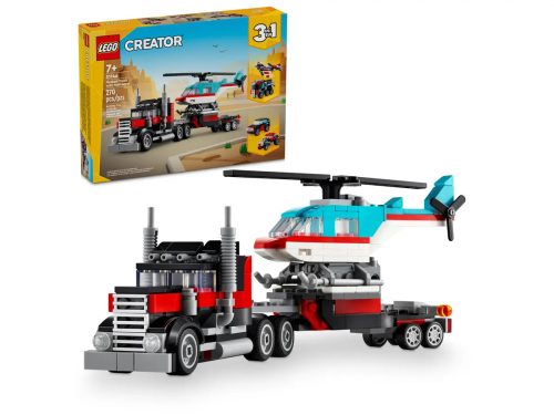 LEGO® Platós teherautó és helikopter