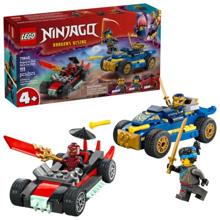 LEGO® 71840 Rogue és Drix versenyautós párbaja