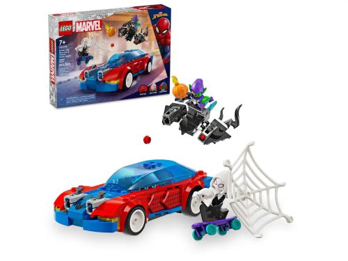 LEGO® Pókember versenyautó & Venomizált Zöld Manó