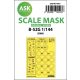ASK mask 1:144 B-52G double-sided painting mask for Great Wall Hobby