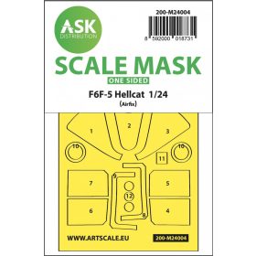   ASK mask 1:24 F6F-5 Hellcat one-sided express masks for Airfix