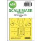 ASK mask 1:24 F6F-5 Hellcat one-sided express masks for Airfix