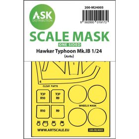  ASK mask 1:24 Hawker Typhoon Mk.IB one-sided express masks for Airfix