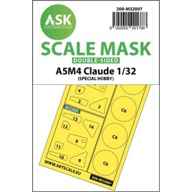   ASK mask 1:32 A5M4 Claude double-sided express mask for Special Hobby