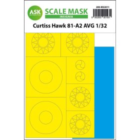   ASK mask 1:32 Curtiss Hawk 81-A2 AVG INSIGNIA masks for Great Wall Hobby