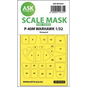   ASK mask 1:32 P-40M Warhawk one-sided express masks for Hasegawa