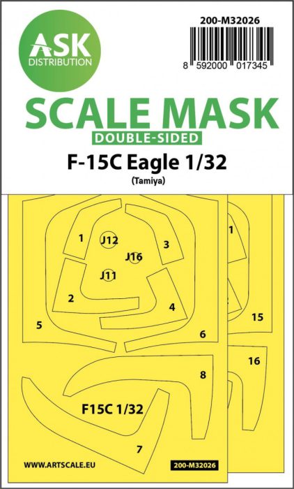 ASK mask 1:32 F-15C Eagle double-sided express masks for Tamiya