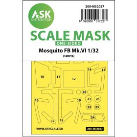  ASK mask 1:32 Mosquito FB Mk.VI one-sided express masks for Tamiya