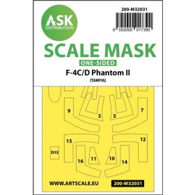 ASK mask 1:32 F-4C/D Phantom one-sided mask for Tamiya