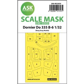 ASK mask 1:32 Dornier Do 335B-6 one-sided mask for HK Models