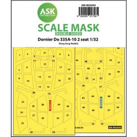   ASK mask 1:32 Dornier Do 335A-10 two seater double-sided mask for HK Models
