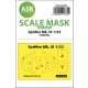 ASK mask 1:32 Spitfire Mk.IX one-sided masks for Tamiya