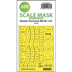   ASK mask 1:32 Hawker Hurricane Mk.IIB double-sided express masks for Revell