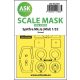 ASK mask 1:32 Spitfire Mk.Ia (mid) one-sided express fit and self adhesive mask for Kotare