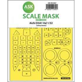   ASK mask 1:32 Aichi D3A1 Val one-sided express self adhesive mask for Infinity 3206