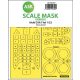 ASK mask 1:32 Aichi D3A1 Val one-sided express self adhesive mask for Infinity 3206