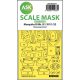 ASK mask 1:32 Mosquito B Mk.IX/XVI one-sided fit mask for Hong Kong Model