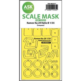   ASK mask 1:32 Kamov Ka-29 Helix-B one-sided painting mask forTrumpeter
