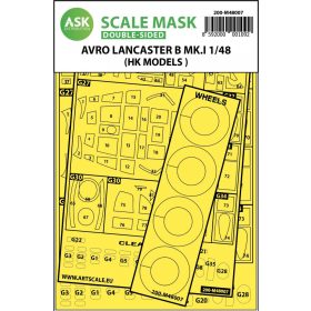   ASK mask 1:48 Avro Lancaster Mk.I B double-sided painting mask for HK Models