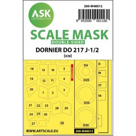  ASK mask 1:48 Dornier Do 217J-1/2 double-sided painting mask for ICM