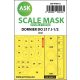 ASK mask 1:48 Dornier Do 217J-1/2 double-sided painting mask for ICM