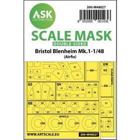   ASK mask 1:48 Bristol Blenheim Mk.I double-sided painting mask for Airfix