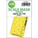 ASK mask 1:48 Alpha Jet one-sided painting mask for Kinetic