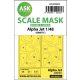 ASK mask 1:48 Alpha Jet double-sided painting mask for Kinetic