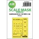 ASK mask 1:48 Kawasaki Ki-61-ID Hien one-sided painting mask for Tamiya
