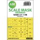 ASK mask 1:48 SAAB J21 double-sided painting mask for Pilot Replicas