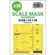 ASK mask 1:48 SAAB J29 B double-sided painting mask for Pilot Replicas