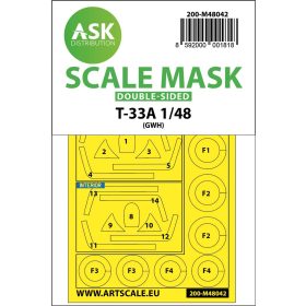   ASK mask 1:48 T-33A double-sided painting mask for Great Wall Hobby