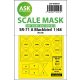 ASK mask 1:48 SR-71 A Blackbird one-sided mask for Revell